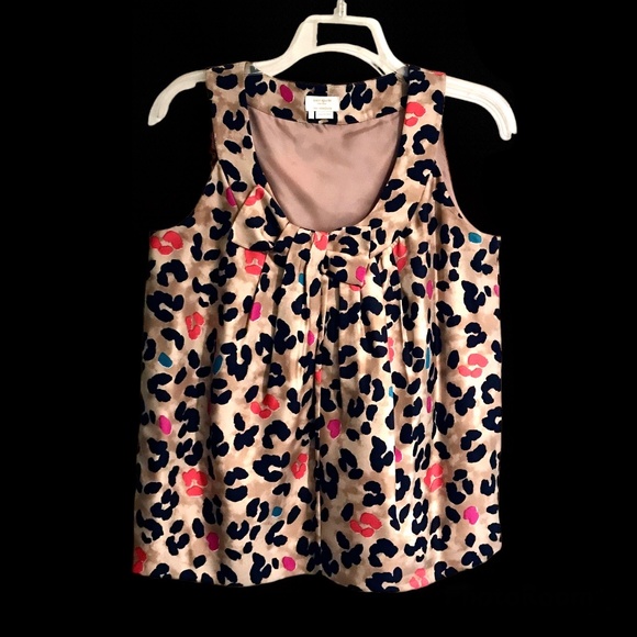 kate spade Tops - Kate Spade NY Live Colorfully 100% Silk Sleeveless Blouse